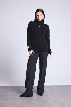PULL COL ROULE MONOGRAMME