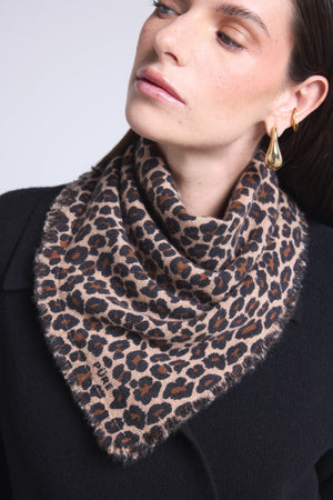 ECHARPE BANDANA LEOPARD - MOUSSA