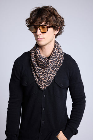 ECHARPE BANDANA LEOPARD - MOUSSA