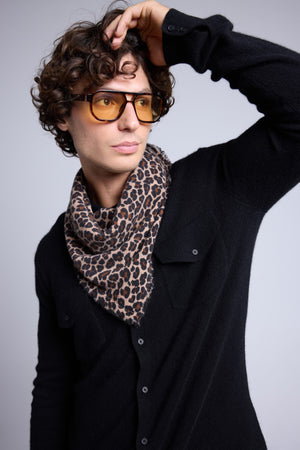 ECHARPE BANDANA LEOPARD - MOUSSA