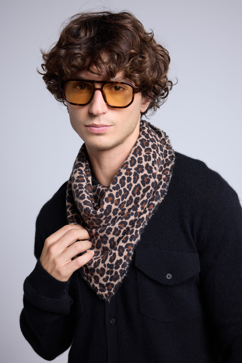 ECHARPE BANDANA LEOPARD - MOUSSA