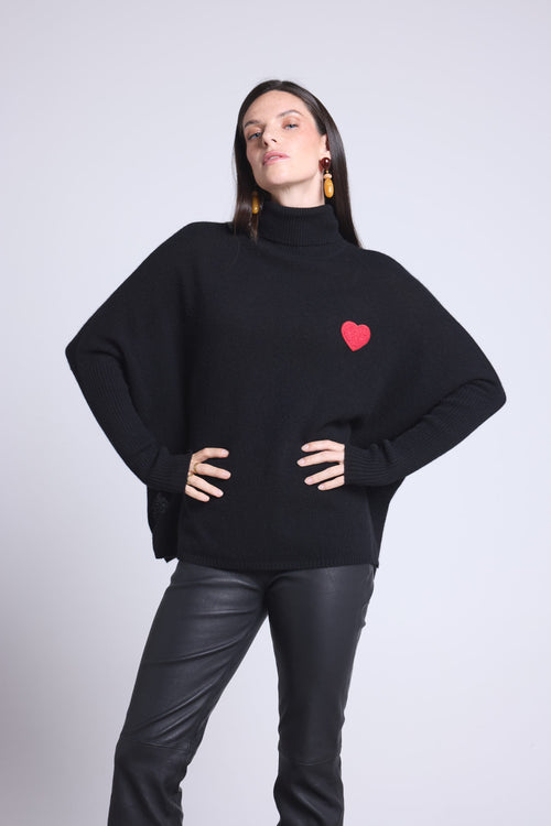 Pull Col Roule Poncho Naya