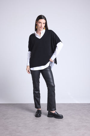 PULL OVERSIZE SANS MANCHE COL V - ONA