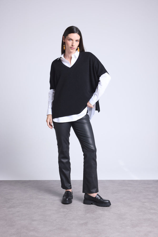 PULL OVERSIZE SANS MANCHE COL V - ONA