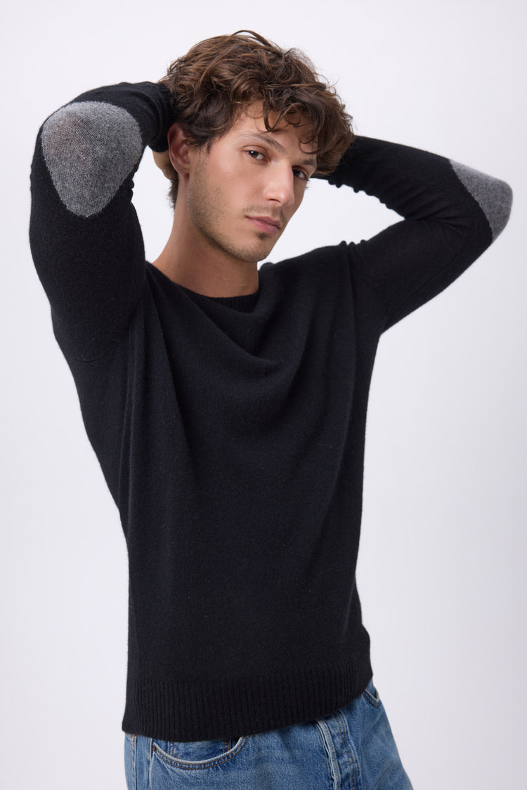 #NOIRPATCHGRISFONCE #HOMME