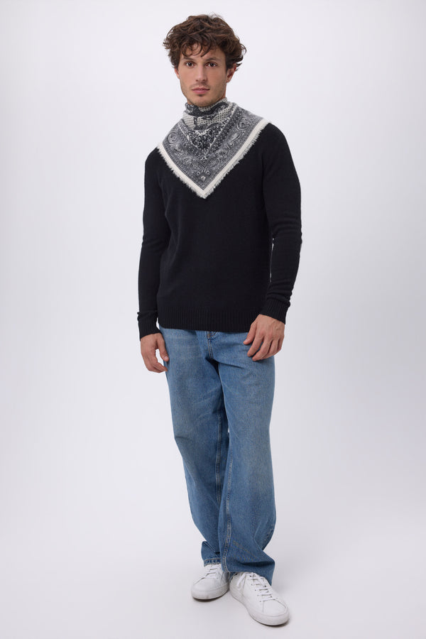 #NOIRPATCHGRISFONCE #HOMME