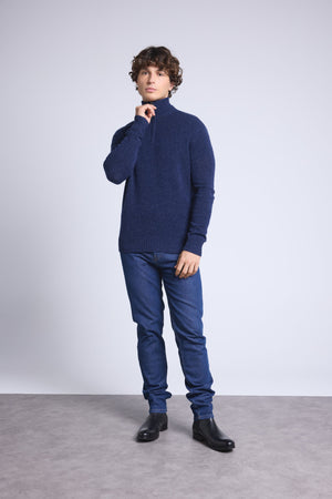 PULL COL ZIPPE MONTANT MOULINE - PRESLEY