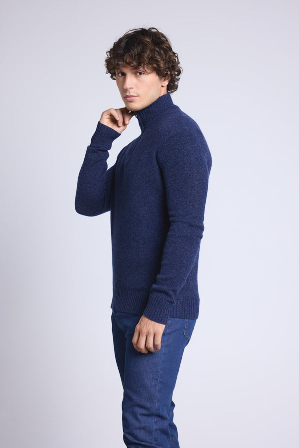 PULL COL ZIPPE MONTANT MOULINE - PRESLEY
