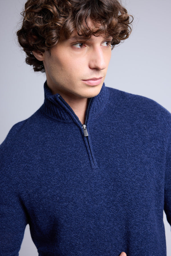 PULL COL ZIPPE MONTANT MOULINE - PRESLEY