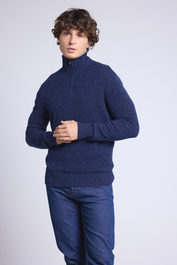 PULL COL ZIPPE MONTANT MOULINE - PRESLEY