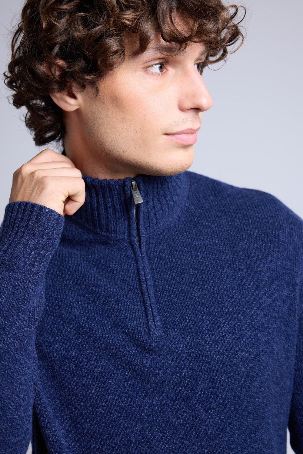 PULL COL ZIPPE MONTANT MOULINE - PRESLEY