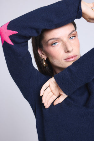 #BLEUMARINEROSEFLUO